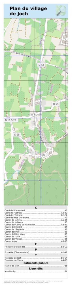 plan de Joch généré par MapOSMatic